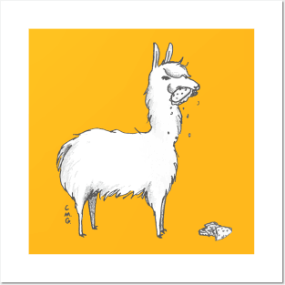 the llama ate my sandwich Posters and Art